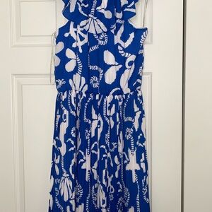 Lilly Pulitzer Blue and White Floral Dress